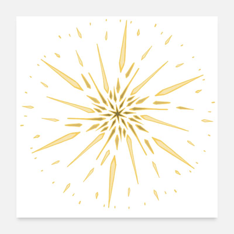 Eclats de soleil Poster 60 x 60 cm