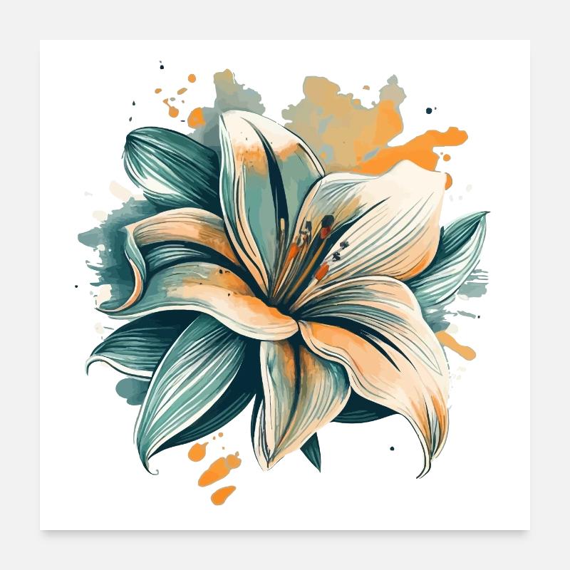 Lily Poster 60 x 60 cm