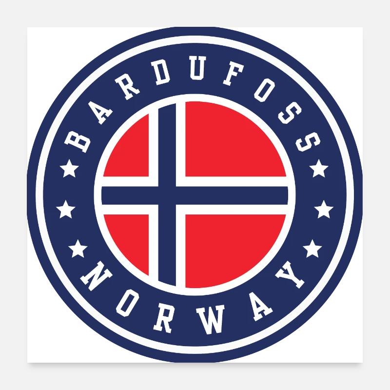 Bardufoss, Norvège Poster 60 x 60 cm