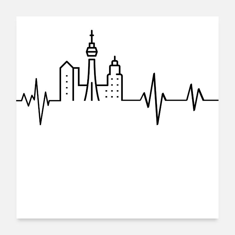 Heartbeat Toronto Poster 24" x 24" (60x60 cm)
