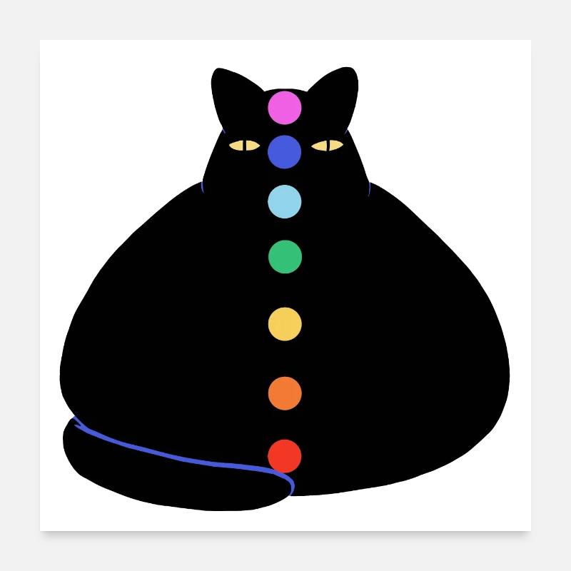 Chat Kra Poster 60 x 60 cm