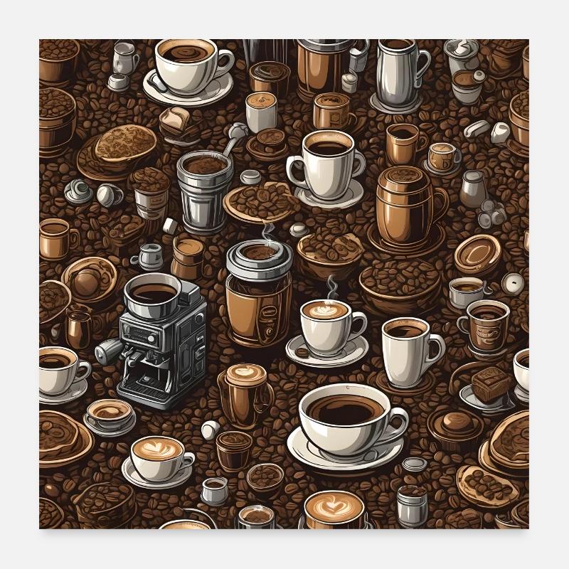 Coffeetopia byThe Coffee Bean Poster 24" x 24" (60x60 cm)