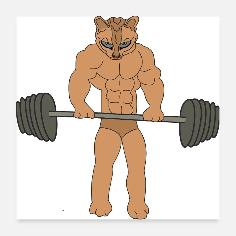 Bodybuilder Poster 60x60 cm
