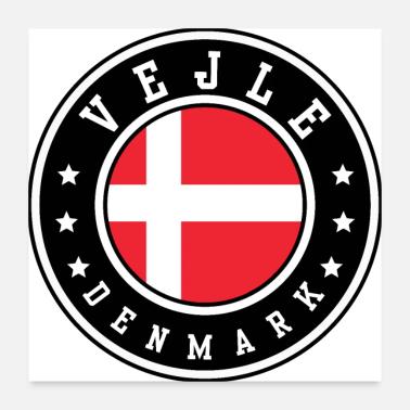 Vejle, Danemark Poster 60 x 60 cm