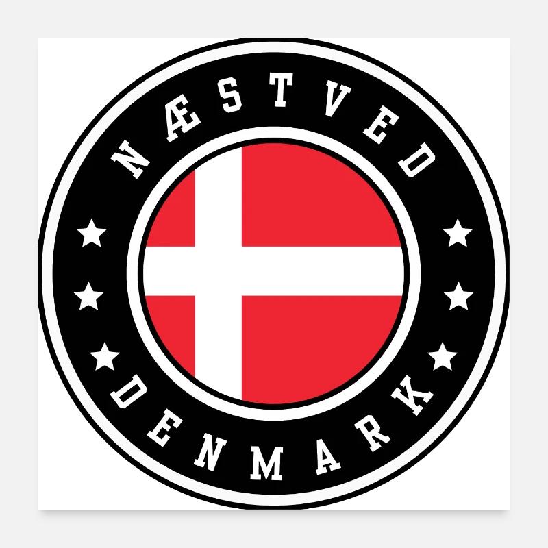 Næstved Danemark Poster 60 x 60 cm