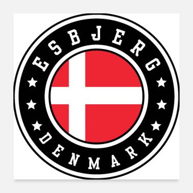 Esbjerg, Danemark Poster 60 x 60 cm