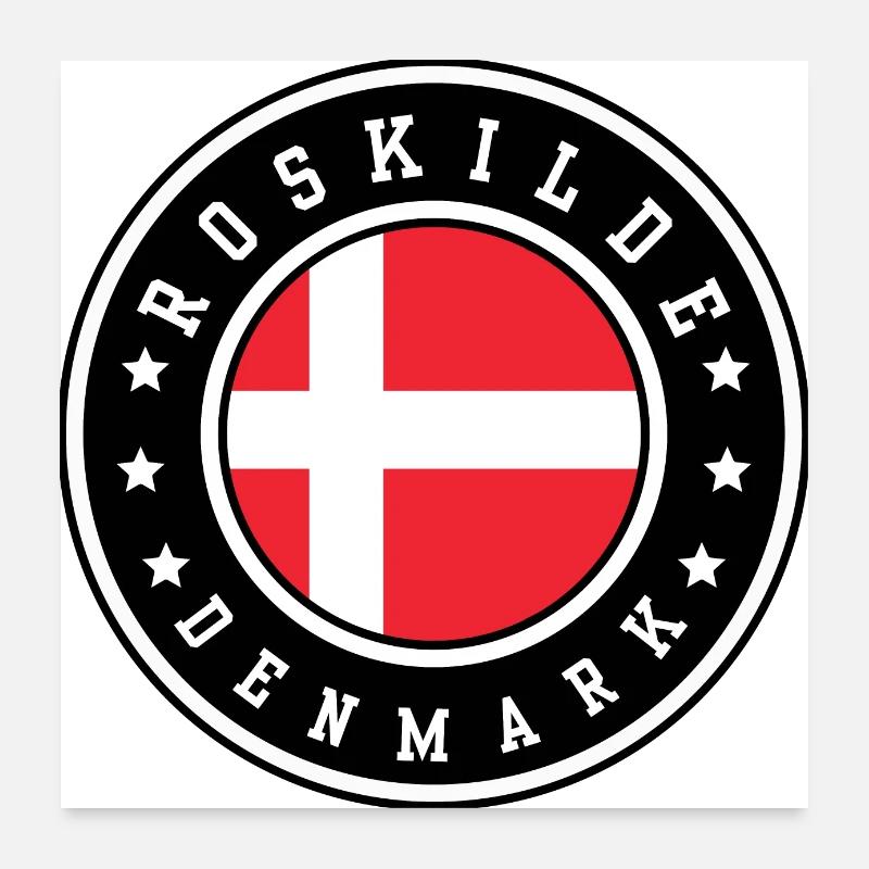 Roskilde Denmark Poster 24" x 24" (60x60 cm)