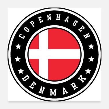 Copenhague, Danemark Poster 60 x 60 cm