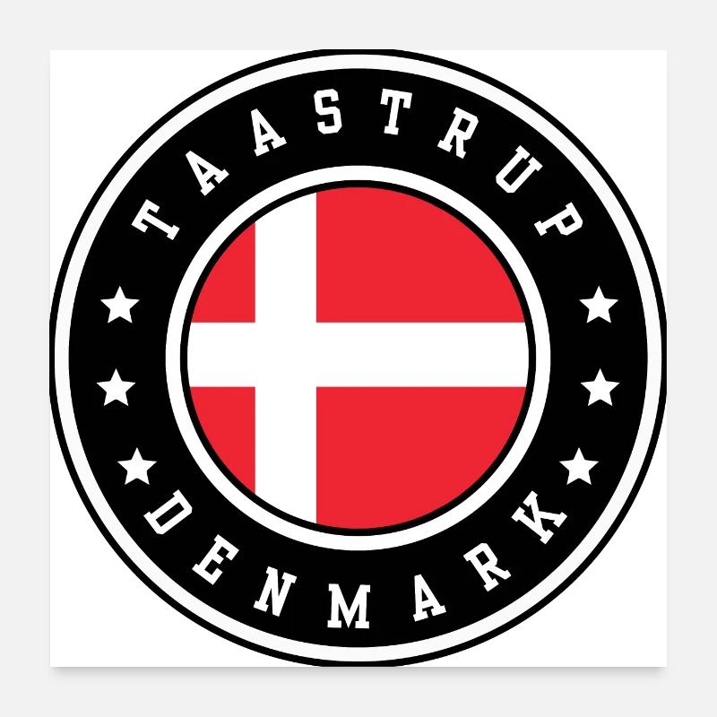 Taastrup Denmark Poster 24" x 24" (60x60 cm)