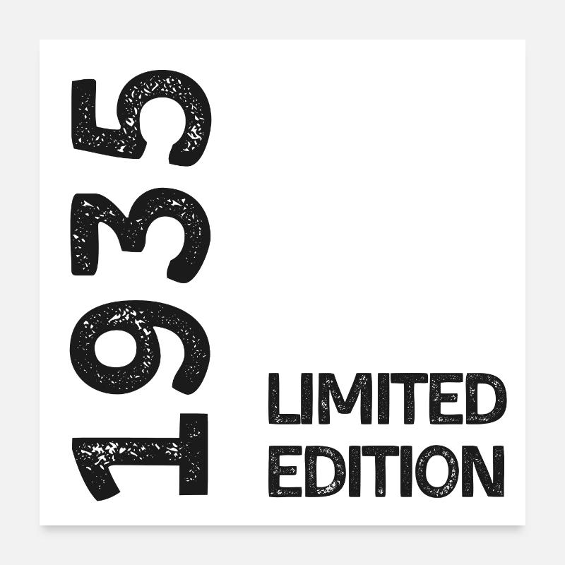 Limitierte Auflage von 1935 Poster 60x60 cm