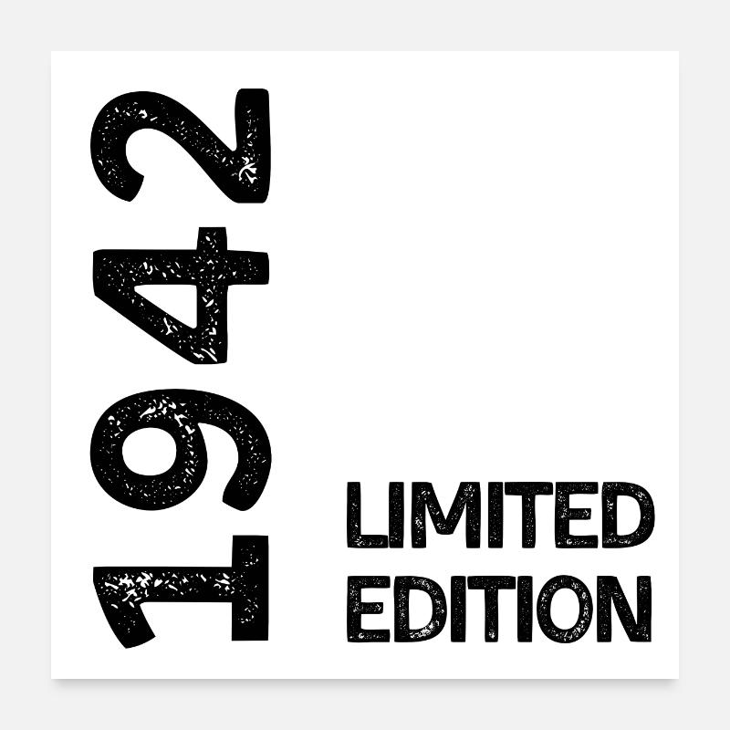 1942 limited edition Poster 60 x 60 cm