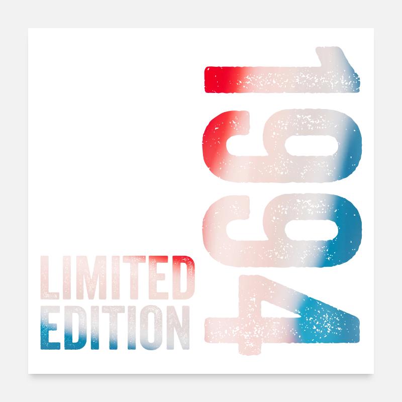 Geburtstagsgeschenk 1994 Limitierte Auflage 1994 Poster 60x60 cm