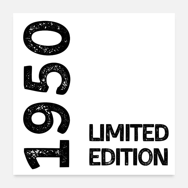 1950 limited edition Poster 60 x 60 cm