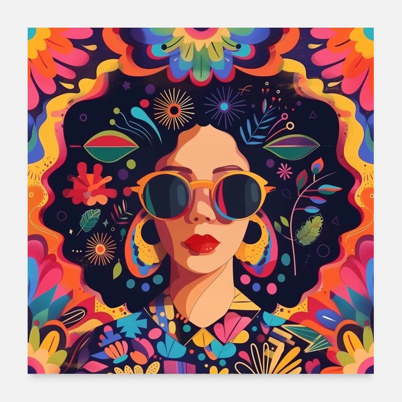 Sunglasses and Sass Poster 24" x 24" (60x60 cm)
