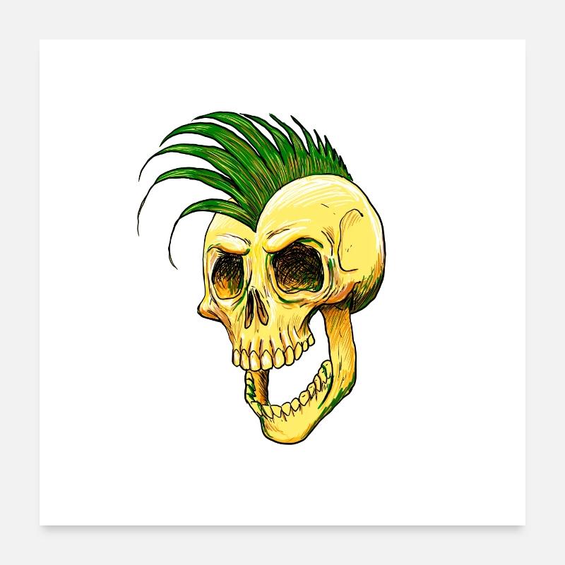 PUNKALAVERA - Poster 60 x 60 cm - blanc
