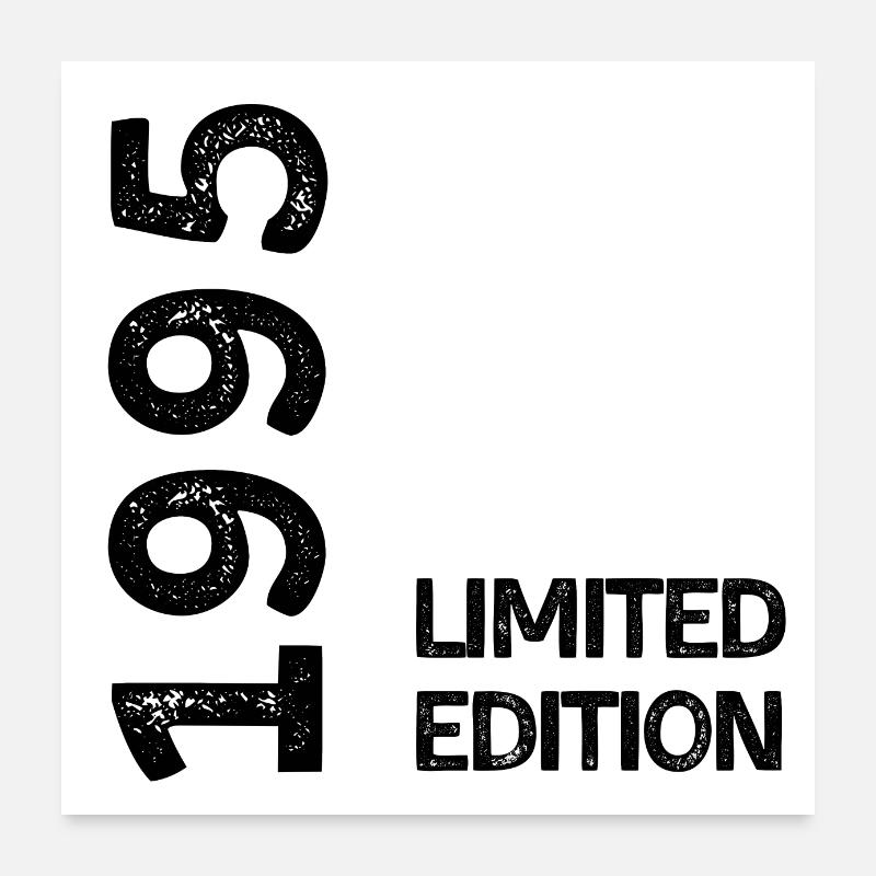 1995 limited edition Poster 60 x 60 cm