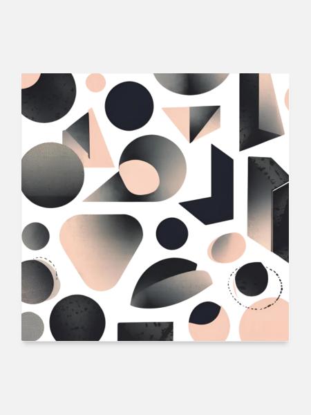 Dream Patterns 22 - Poster 24" x 24" (60x60 cm) - white - Front