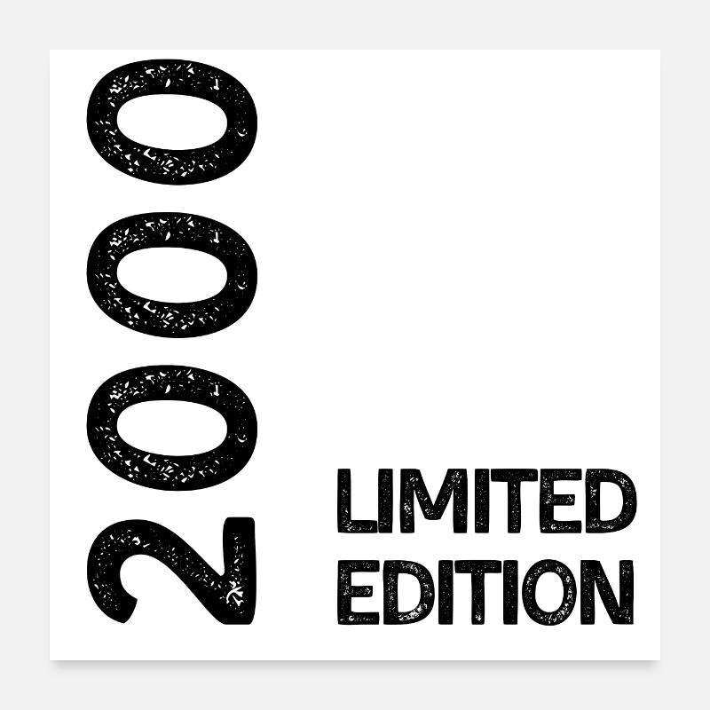 2000 limited edition Poster 60 x 60 cm