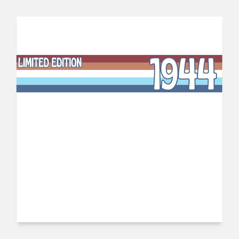 rétro 1944 limited edition Poster 60 x 60 cm