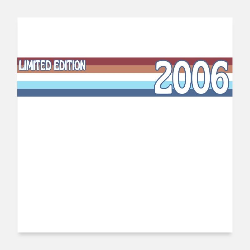 rétro 2006 limited edition Poster 60 x 60 cm