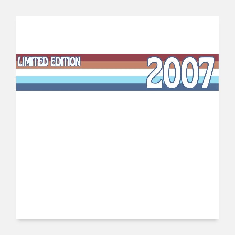 rétro 2007 limited edition Poster 60 x 60 cm