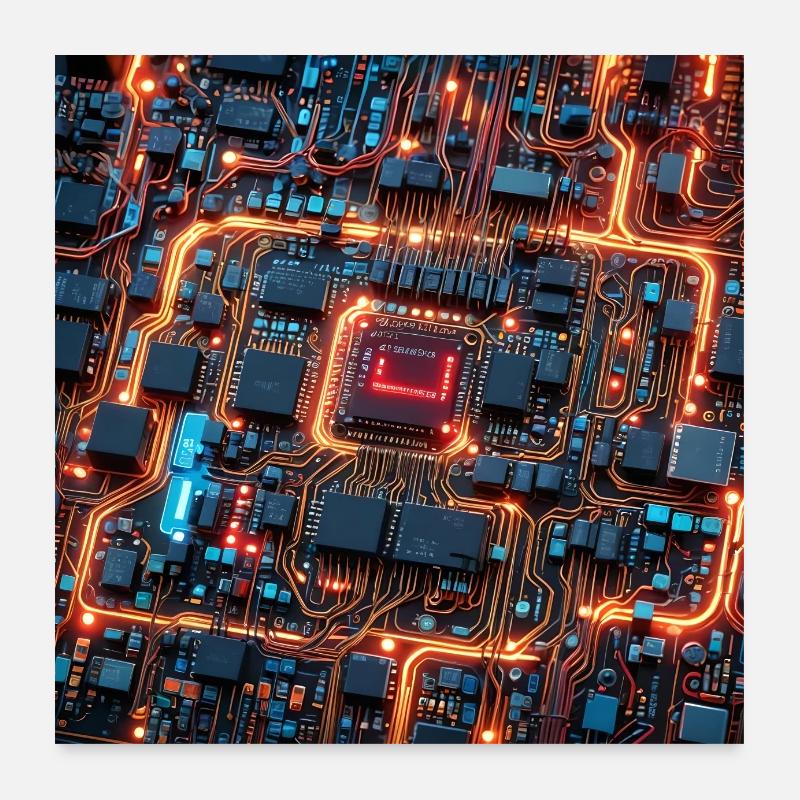 Puce d’enfer Poster 60 x 60 cm