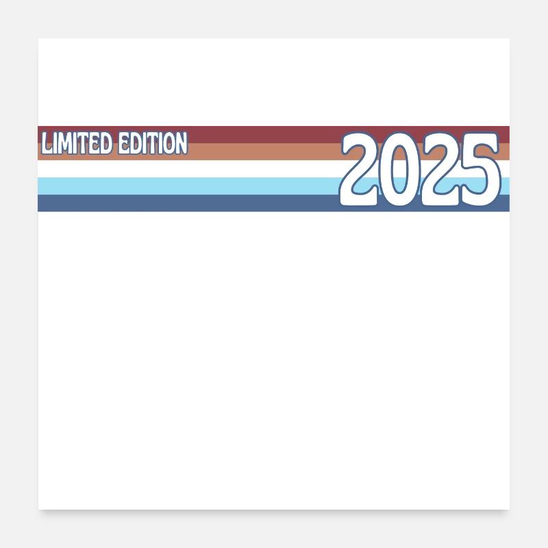 rétro 2025 limited edition Poster 60 x 60 cm