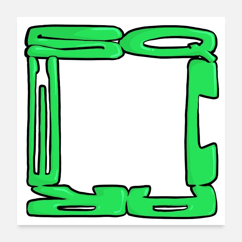 Square Graff Poster 60 x 60 cm