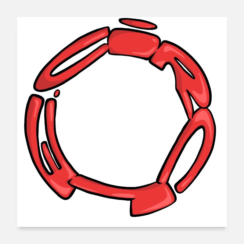 Cercle Graff Poster 60 x 60 cm