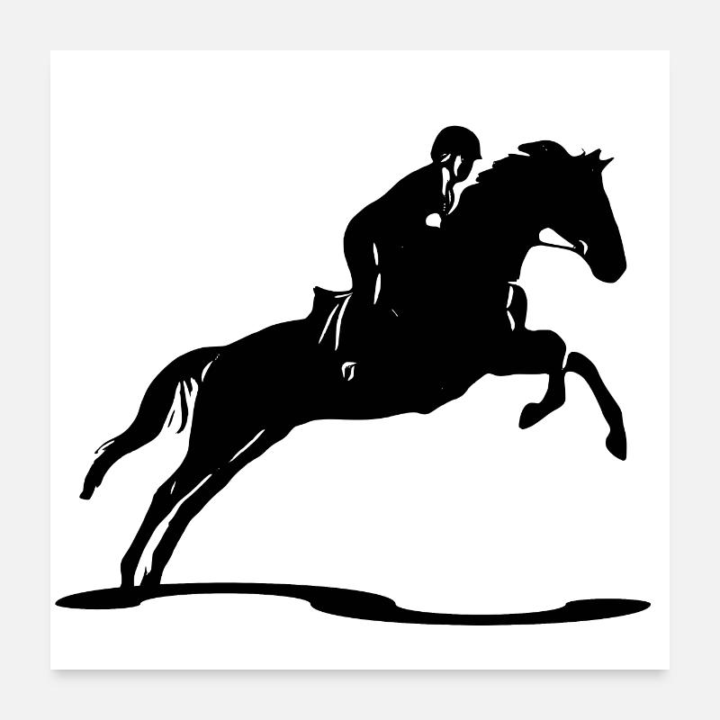 Reiten Poster 60x60 cm