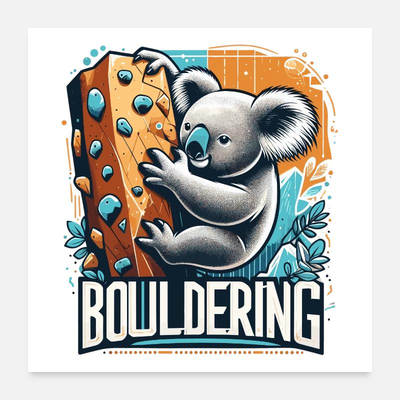 Bloc Koala Cadeau Poster 60 x 60 cm