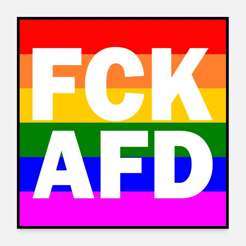 Fck afd Poster 60x60 cm
