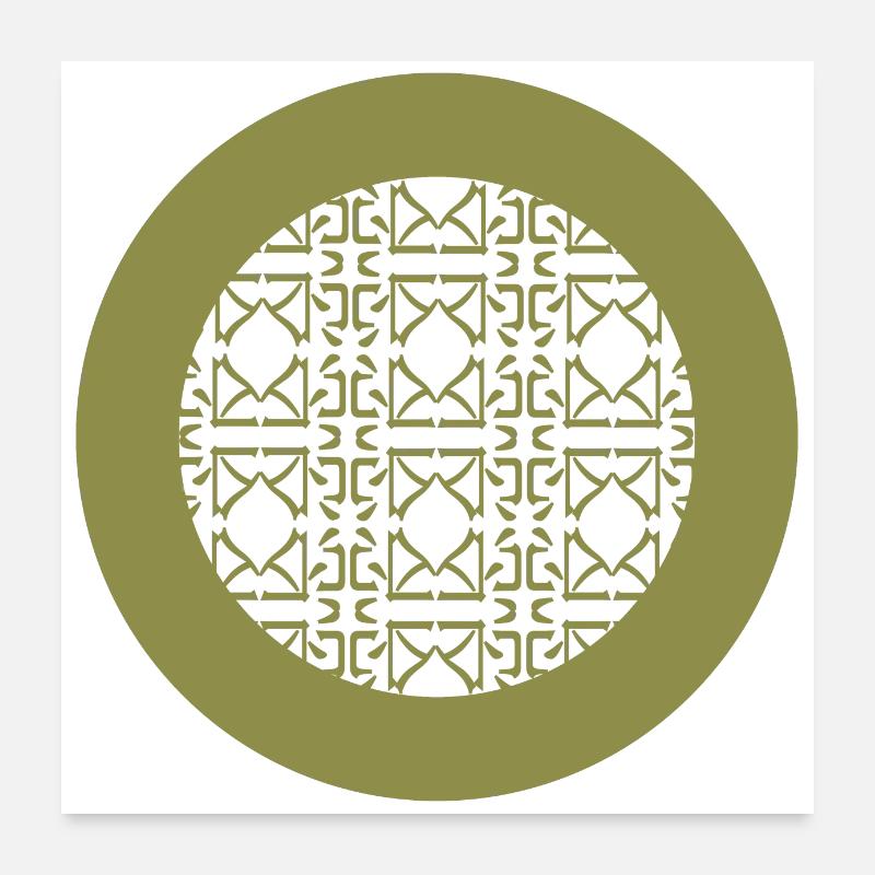 Décor circulaire Poster 60 x 60 cm