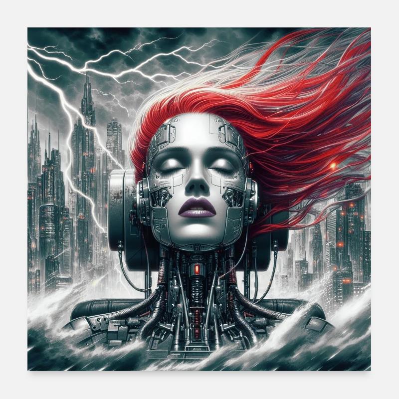 La Mégapole Poster 60 x 60 cm