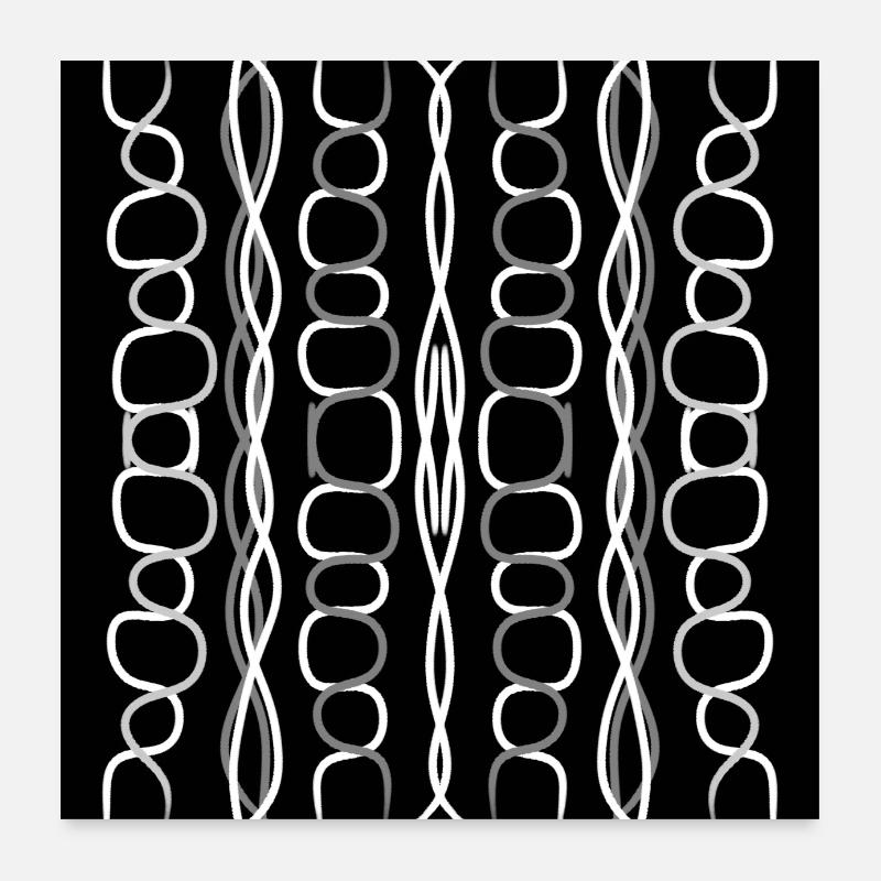 White chains Poster 24" x 24" (60x60 cm)