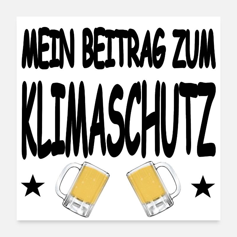 Klimaschutz Poster 60x60 cm