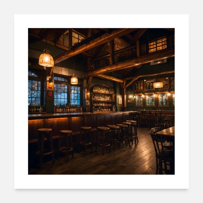 Wilderness Creek Pub Poster 24" x 24" (60x60 cm)