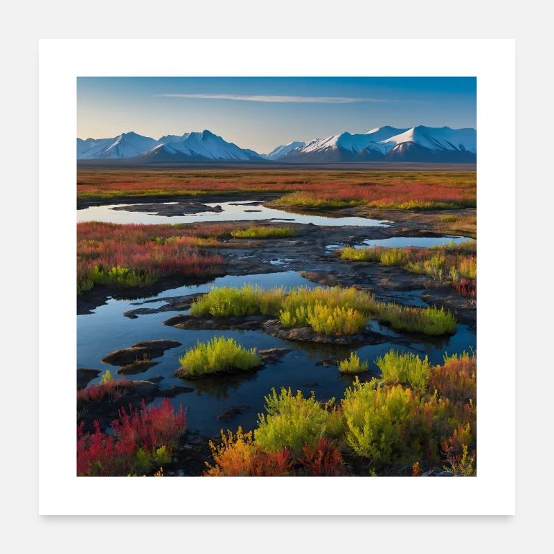 Autumn Colors in the North Poster 24" x 24" (60x60 cm)