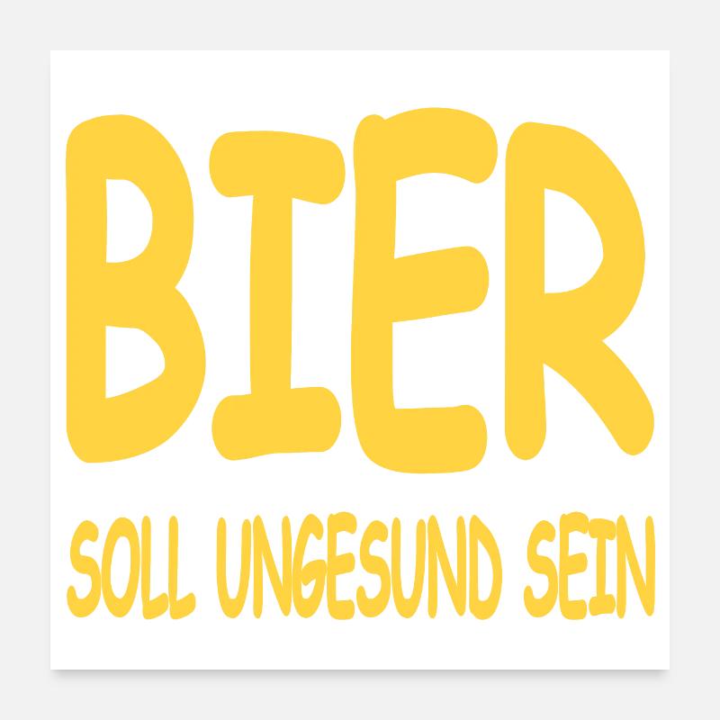 Bier Poster 60x60 cm