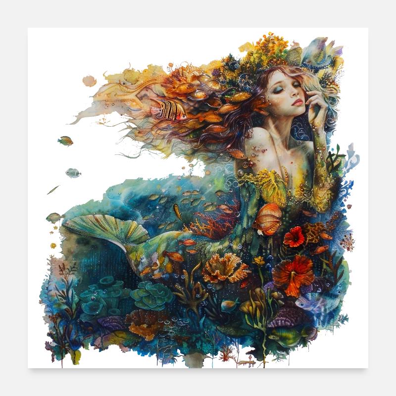 Une plongée dans la barrière de corail est une expérience Poster 60 x 60 cm