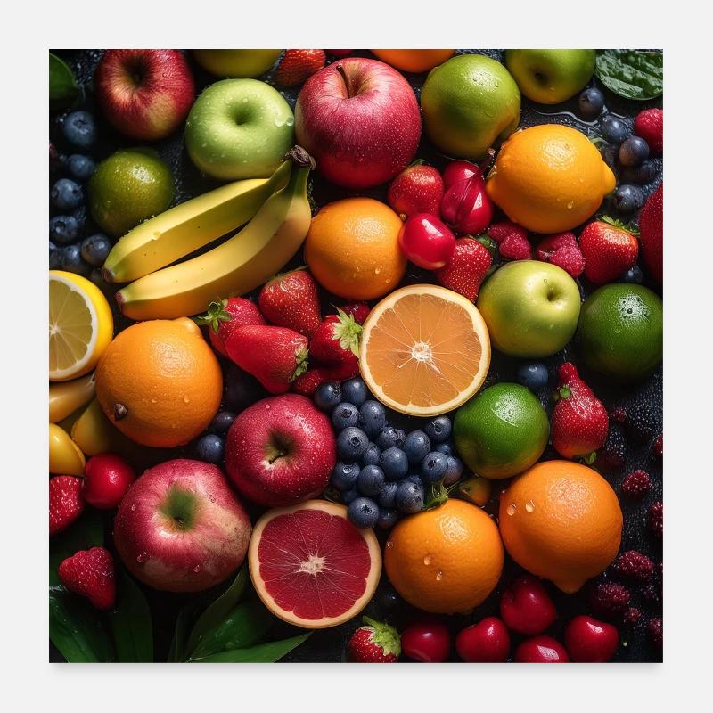 Fruit Poster 60 x 60 cm