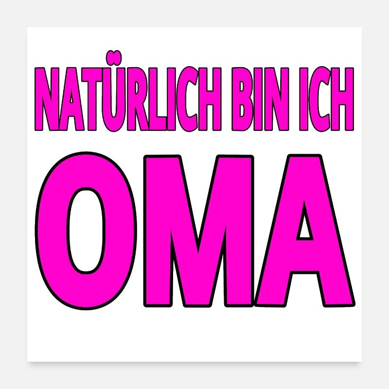 Oma Poster 60x60 cm