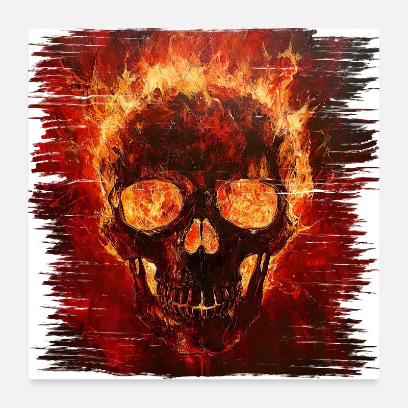 Ein Custom Painting ist ein rollendes Kunstwerk Poster 60x60 cm