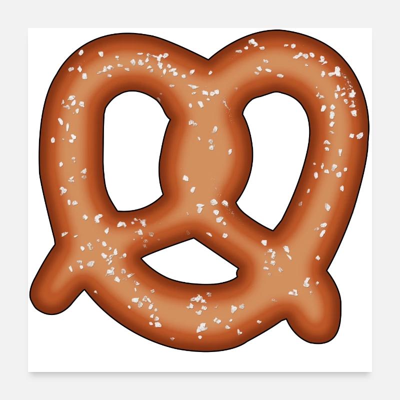 Brezel Poster 60x60 cm