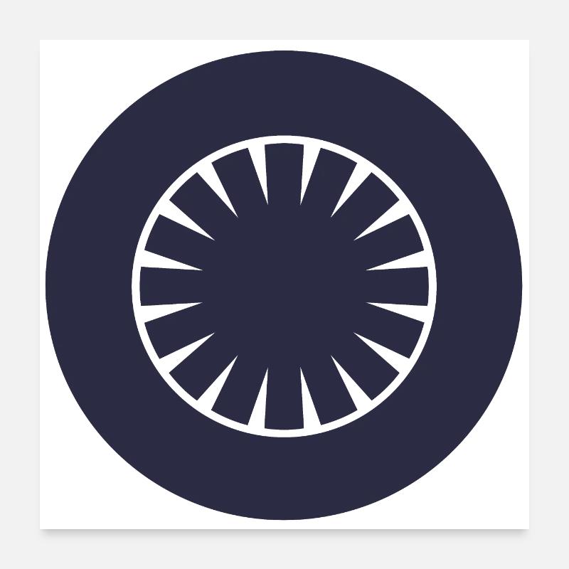 Roue Poster 60 x 60 cm