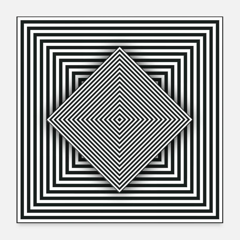 Squares, Squares and More Squares Poster 24" x 24" (60x60 cm)