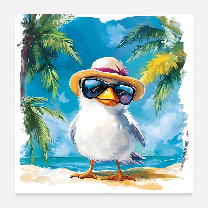 Holidays under palm trees: pure relaxation Poster 24" x 24" (60x60 cm)