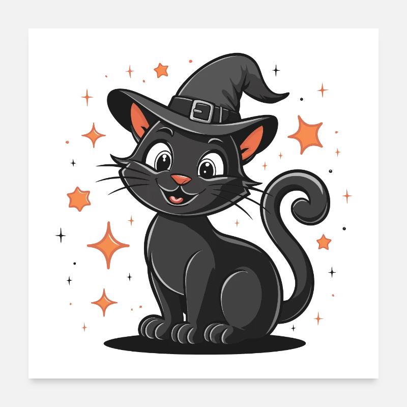 chat cartoon Poster 60 x 60 cm