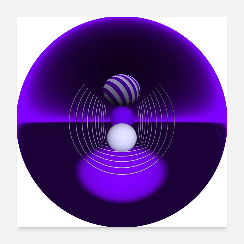 geometrisches Design Poster 60x60 cm