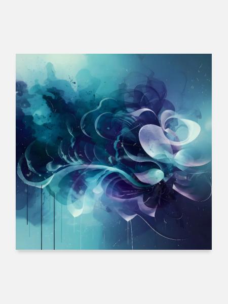 The Beauty of Water - Poster 24" x 24" (60x60 cm) - white - Front